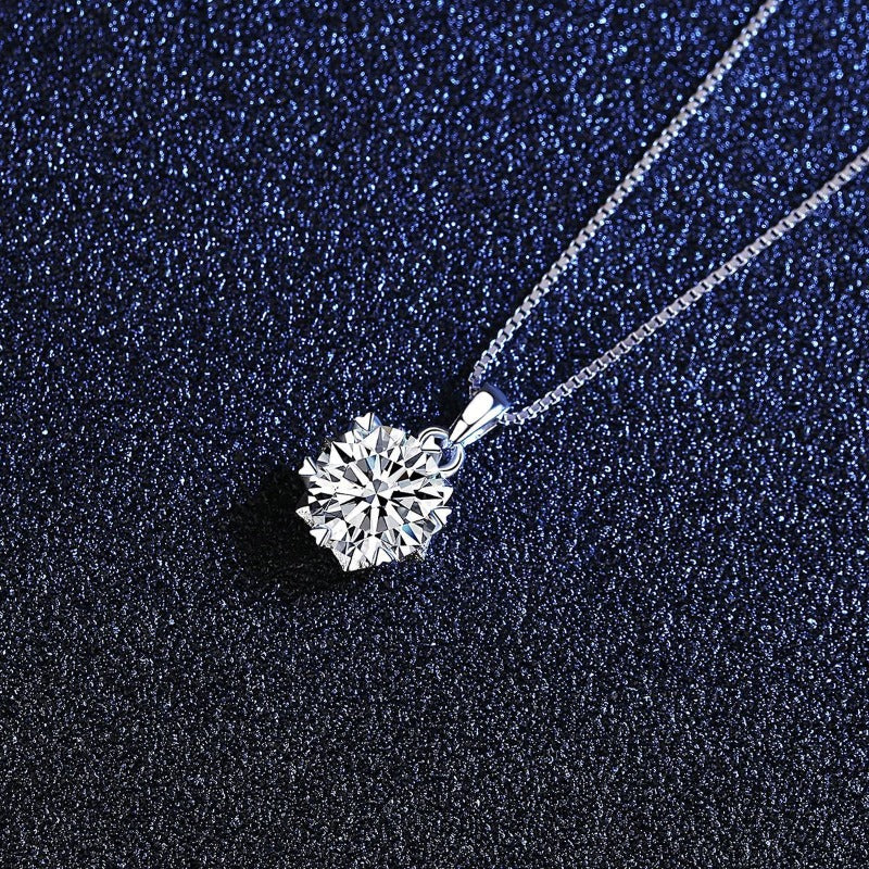 Moissanite Diamond Necklace Handmade Jewelry