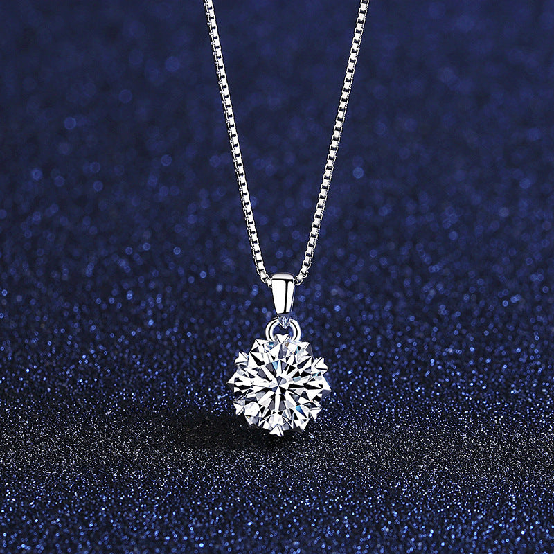 Moissanite Diamond Necklace Handmade Jewelry