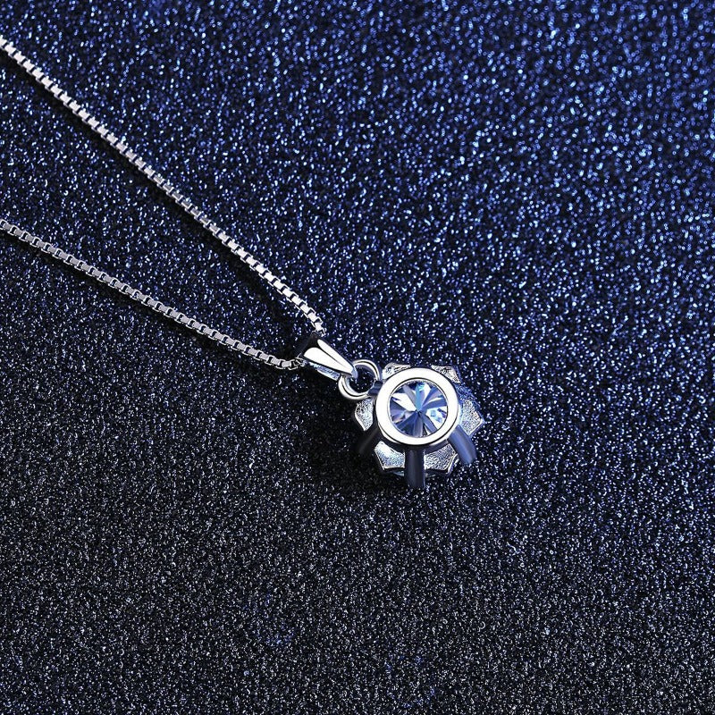 Moissanite Diamond Necklace Handmade Jewelry