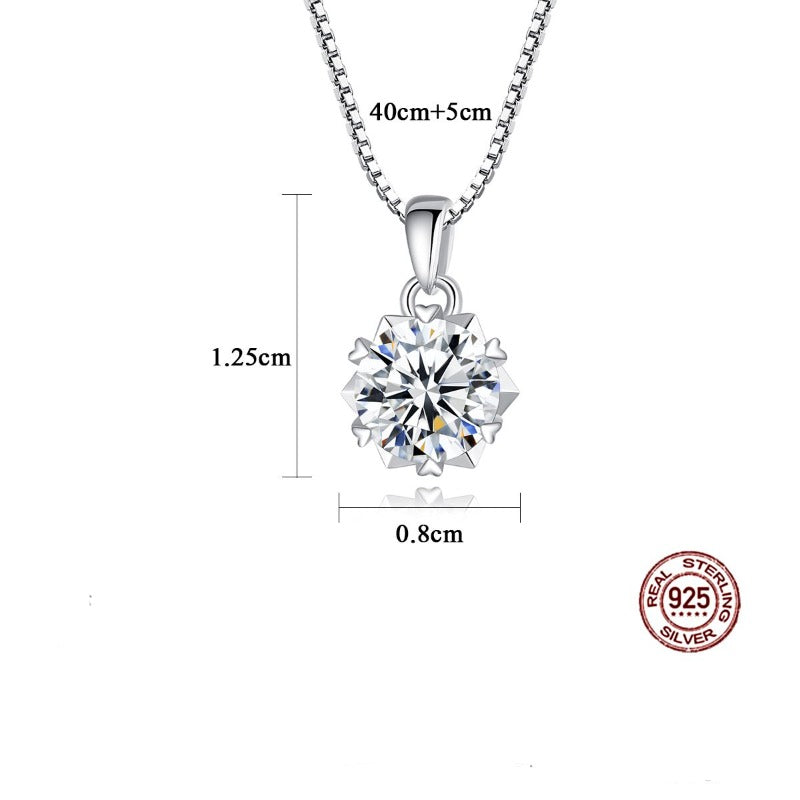 Moissanite Diamond Necklace Handmade Jewelry