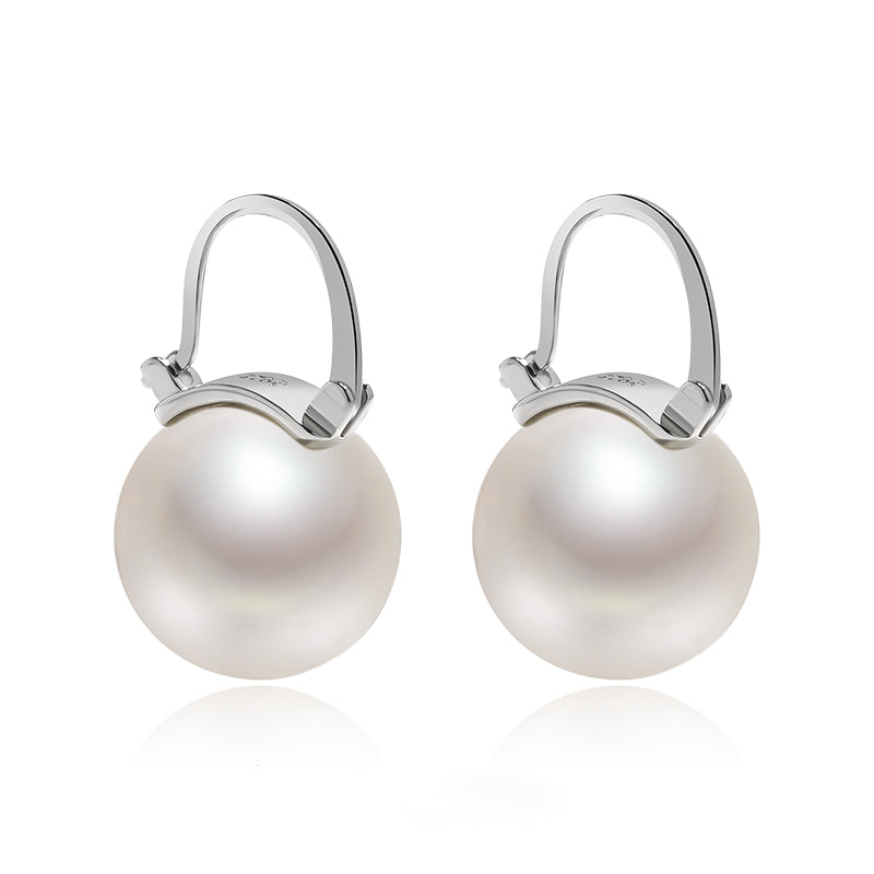 Black Pearl Earrings | Available in White, Champagne, Grey, Gold and Black | Pearl Dangle Earrings