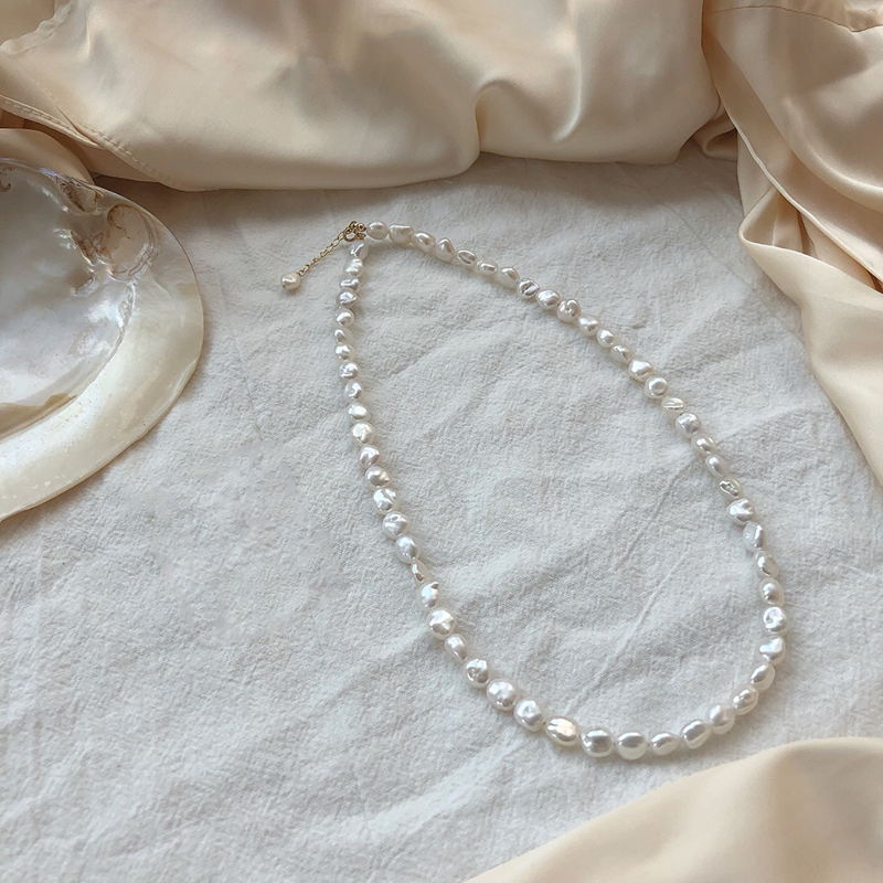 AAA Baroque Pearl Jewelry Set | Baroque Pearl Necklace | Baroque Pearl Bracelet (5-6mm)