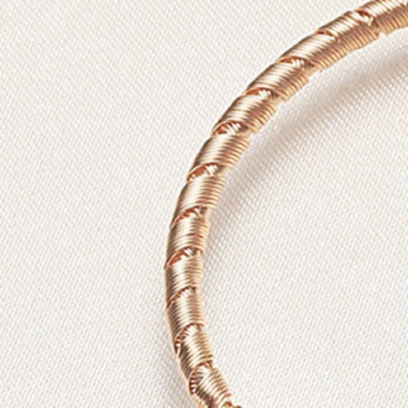 Cultured Freshwater Pearl Bangle Bracelet in 14k Gold Over Sterling Silver 7