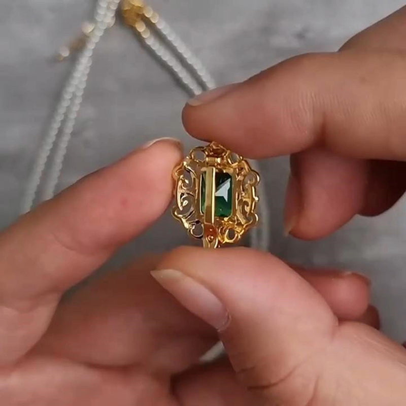 Multi Strand Pearl Necklace | Pearl Choker Necklace | Pearl Choker with Detachable Pendant