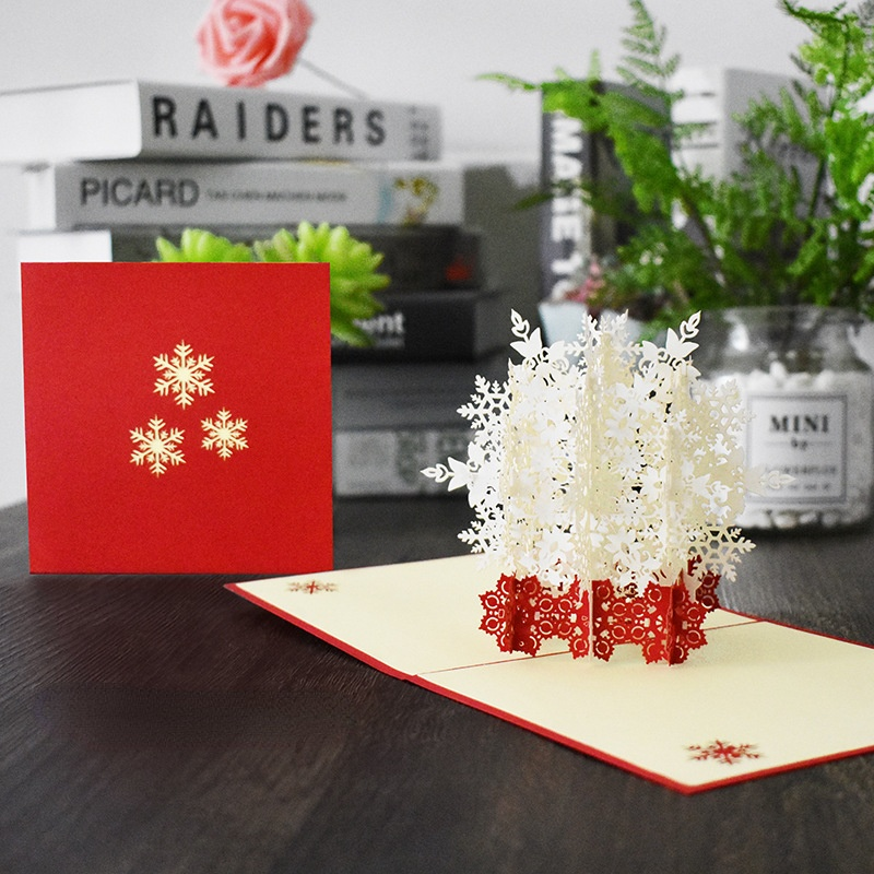 Creativity Christmas card 3D Christmas Cards Pop Up Greeting Cards, Funny Unique 3D Holiday Postcards - Gifts for Xmas, Thank You Cards
