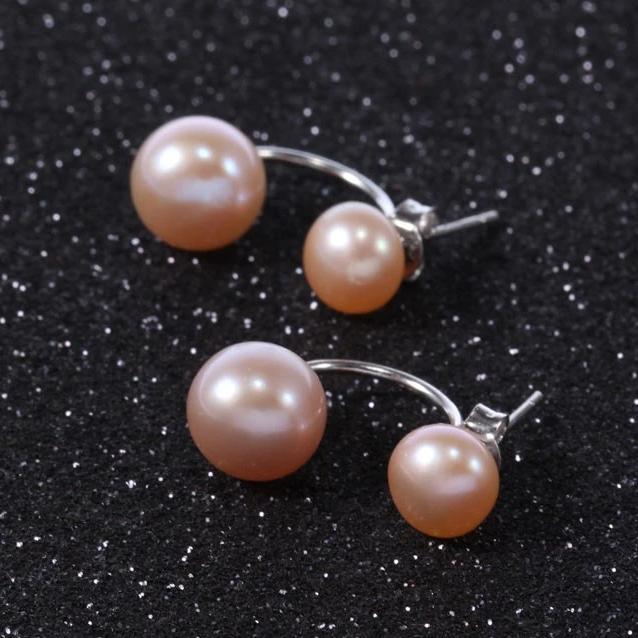 real pearl dangle earrings