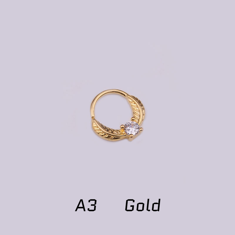 20G Titanium 20G CNC Pave Clicker Ring - Nose, Cartilage, Earlobe