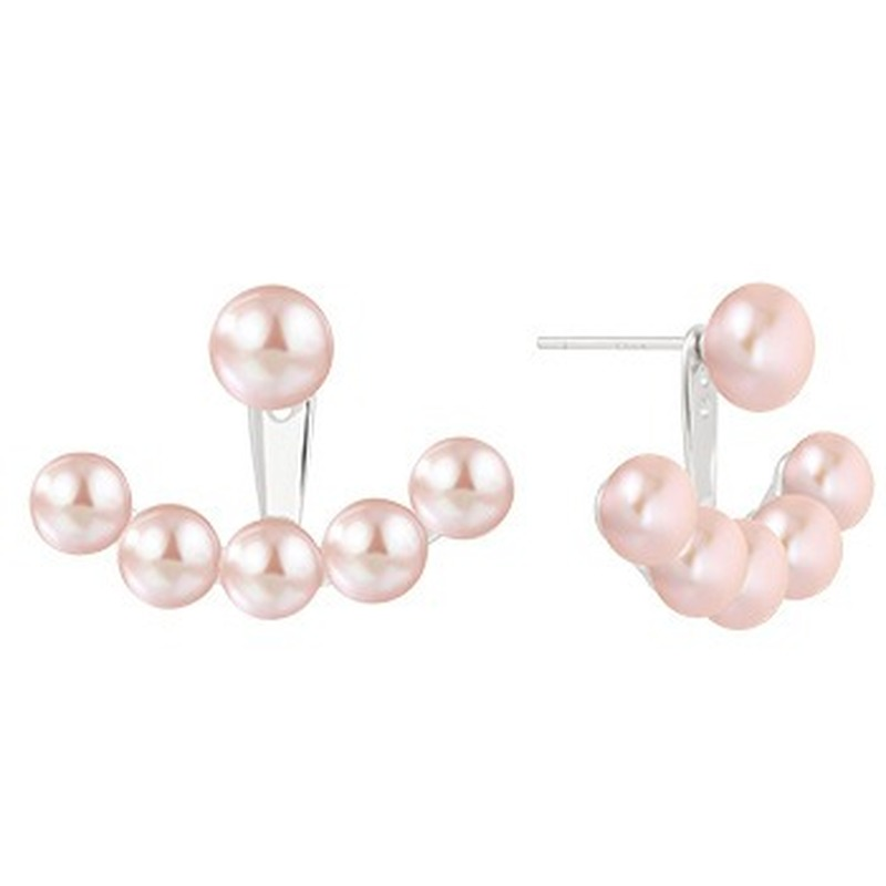Freshwater Pearl Earrings Vintage Pearl Jackets Earrings in 14K Gold and Sterling Silver