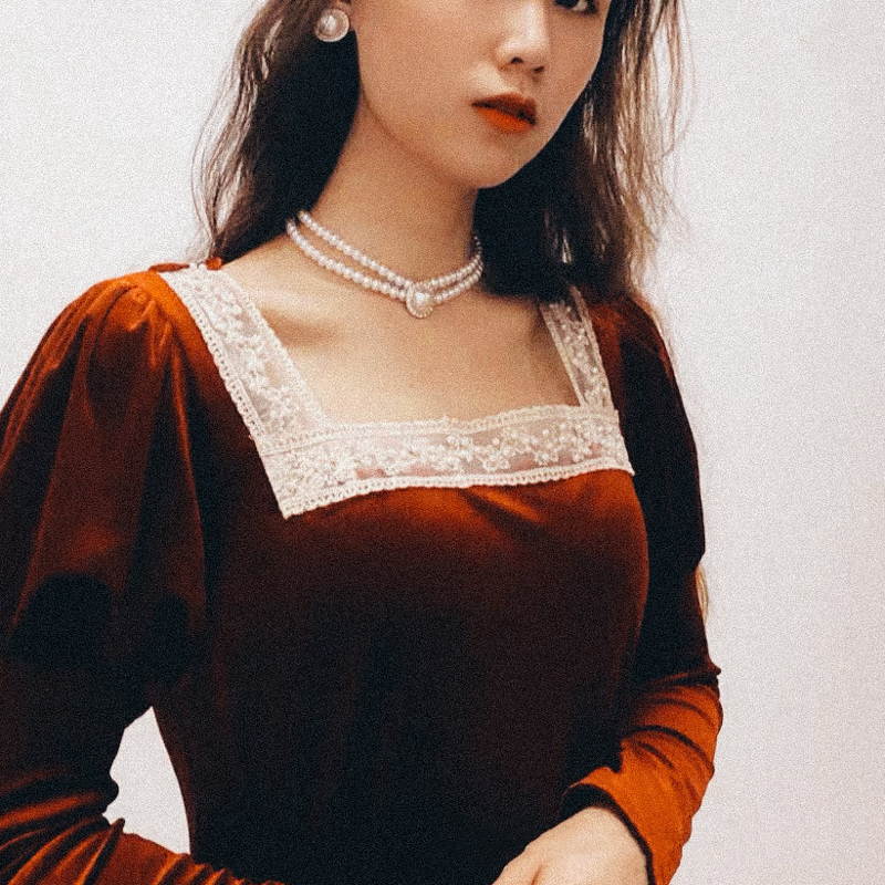 Vintage Pearl Wedding Jewelry Sets | Multi Strand Pearl Necklace | Large Pearl Stud Earrings for Women