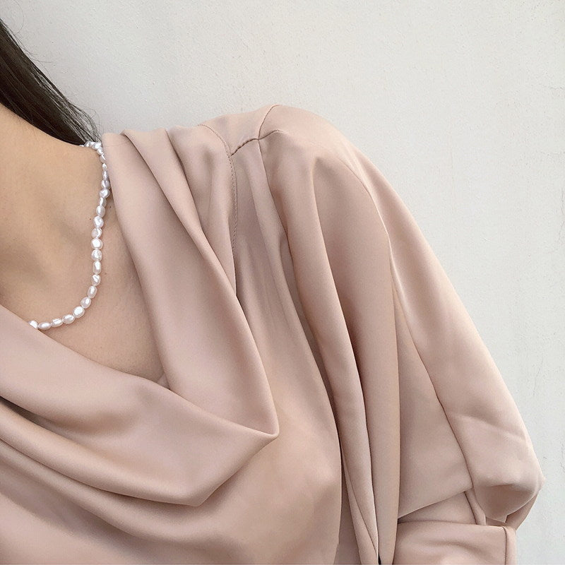 AAA Baroque Pearl Jewelry Set | Baroque Pearl Necklace | Baroque Pearl Bracelet (5-6mm)