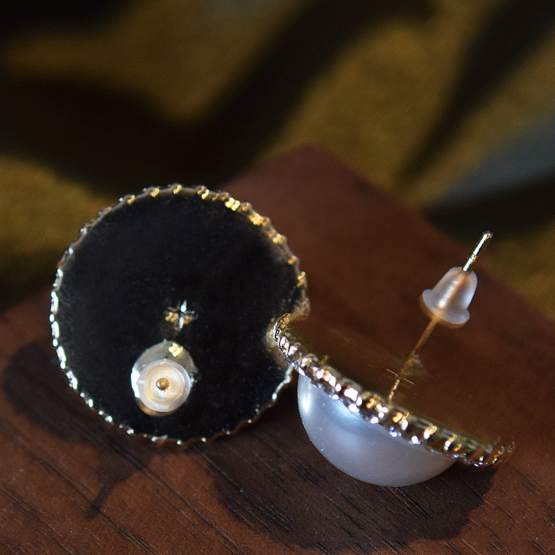 Vintage Pearl Wedding Jewelry Sets | Multi Strand Pearl Necklace | Large Pearl Stud Earrings for Women