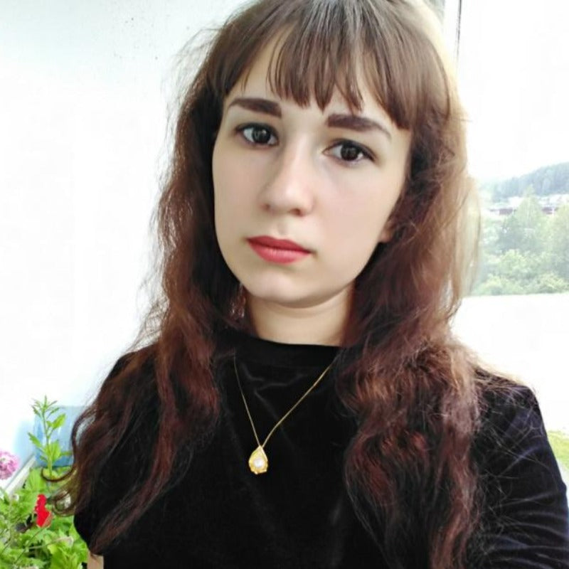 Shell Shape Cultured Freshwater Pearl Pendant Diamond Necklace 14K Gold Over Sterling Silver