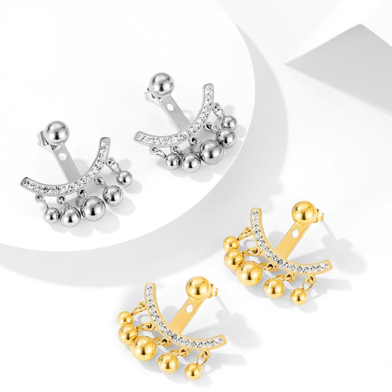 Tassel Earring Jackets | Diamond Earring jackets | Stud Earrings in Gold and Silver