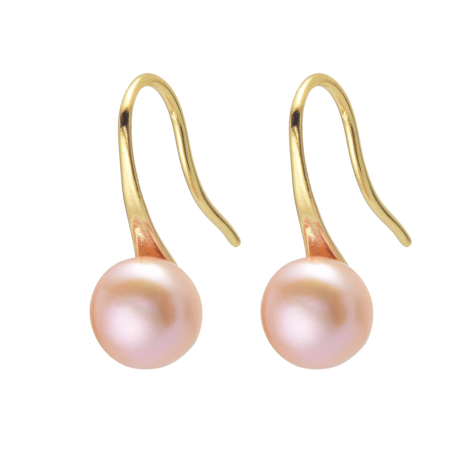 AAAA Freshwater Pearl Drop Earrings S925 | Real Pearl Earrings in Sterling Silver and 14k Gold Plated Pin