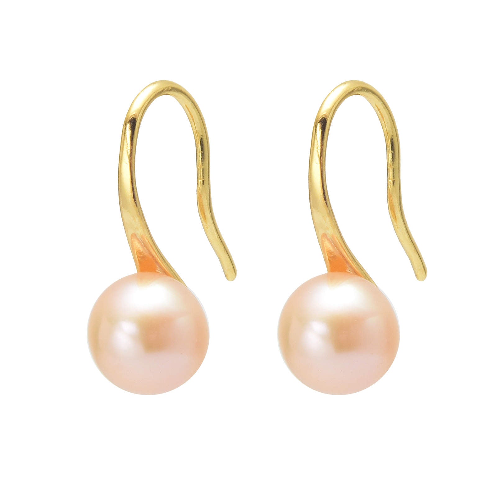 AAAA Freshwater Pearl Drop Earrings S925 | Real Pearl Earrings in Sterling Silver and 14k Gold Plated Pin