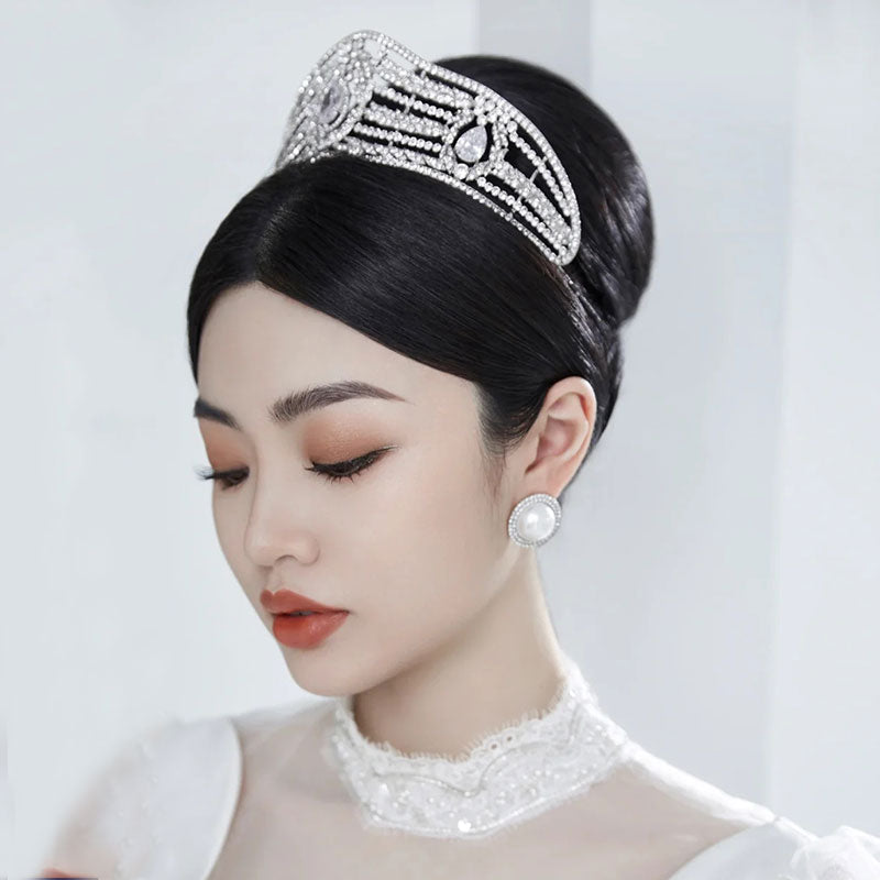 Wedding Tiaras | Pearl Wedding Crown | Diamond Bridal Crown for Wedding