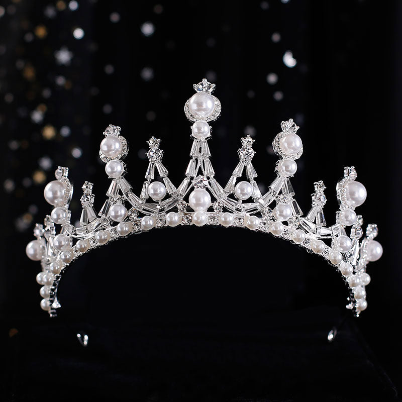 Wedding Tiaras | Pearl Wedding Crown | Diamond Bridal Crown for Wedding