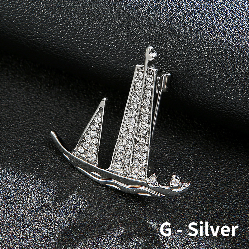 Broche estilo borla de cadena para hombre, regalo de joyería hecho a mano