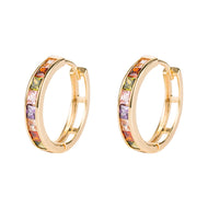 18K Gold Moonstone Earrings Handmade Jewelry