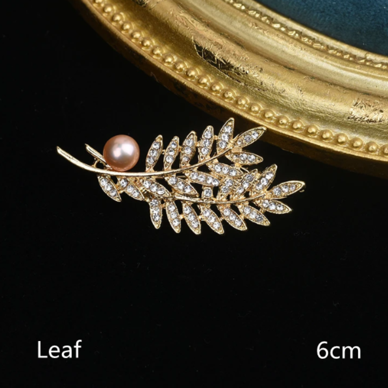 leaf brooches for women