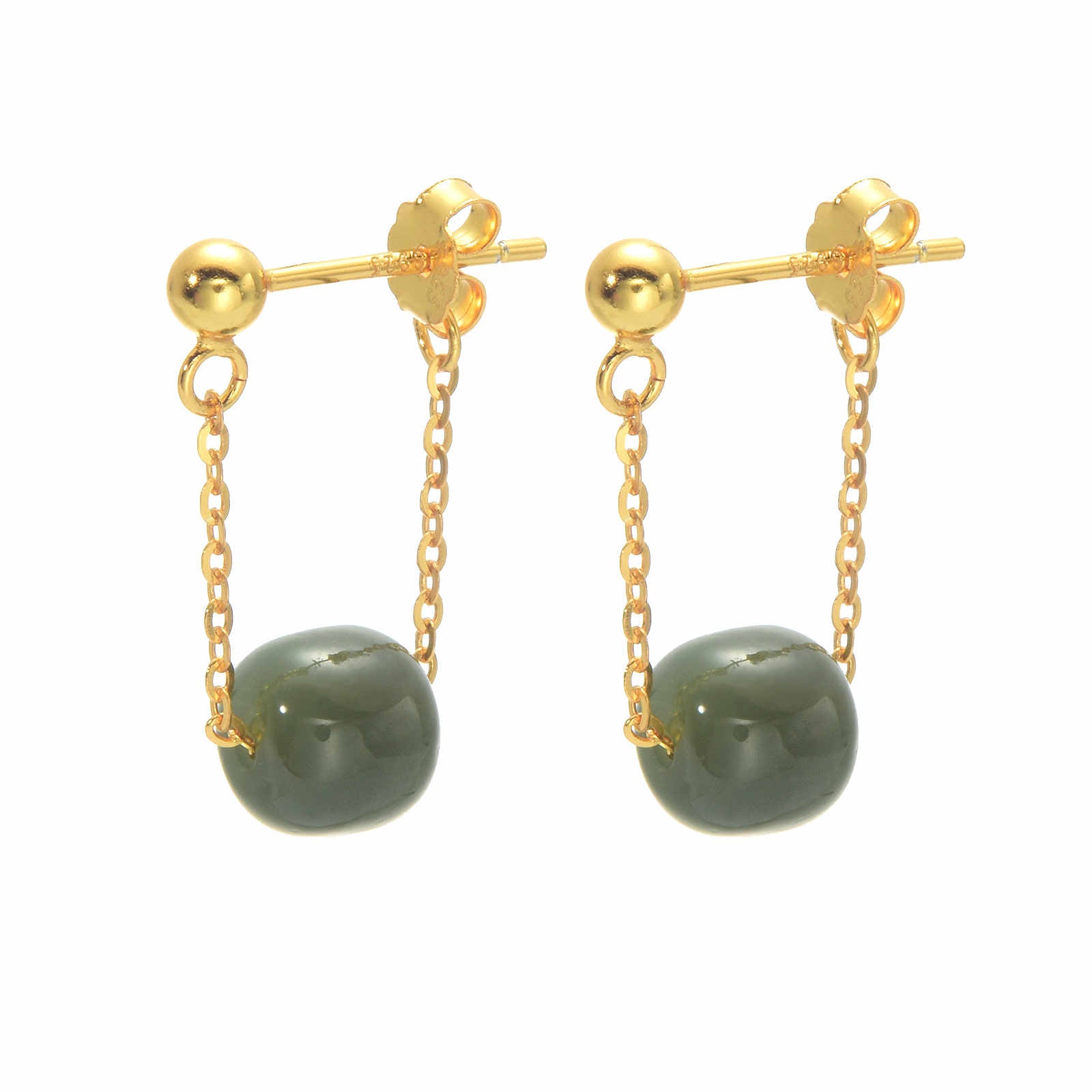 Pearl Dangle Earrings | Faux Pearl Earrings | Dangle Pearl Earrings with Silver Pins (10mm)