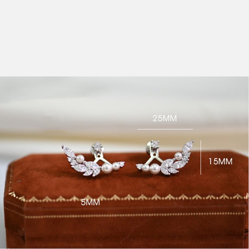 Wing Shaped Earring Jackets | Diamond Earring Jackets | Pearl Earring Jackets for Studs