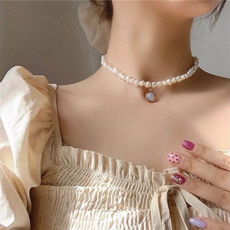 Baroque Pearl Choker | Baroque Pearl Necklace | Freshwater Pearl Necklace with Pendant for Women (5-6mm)