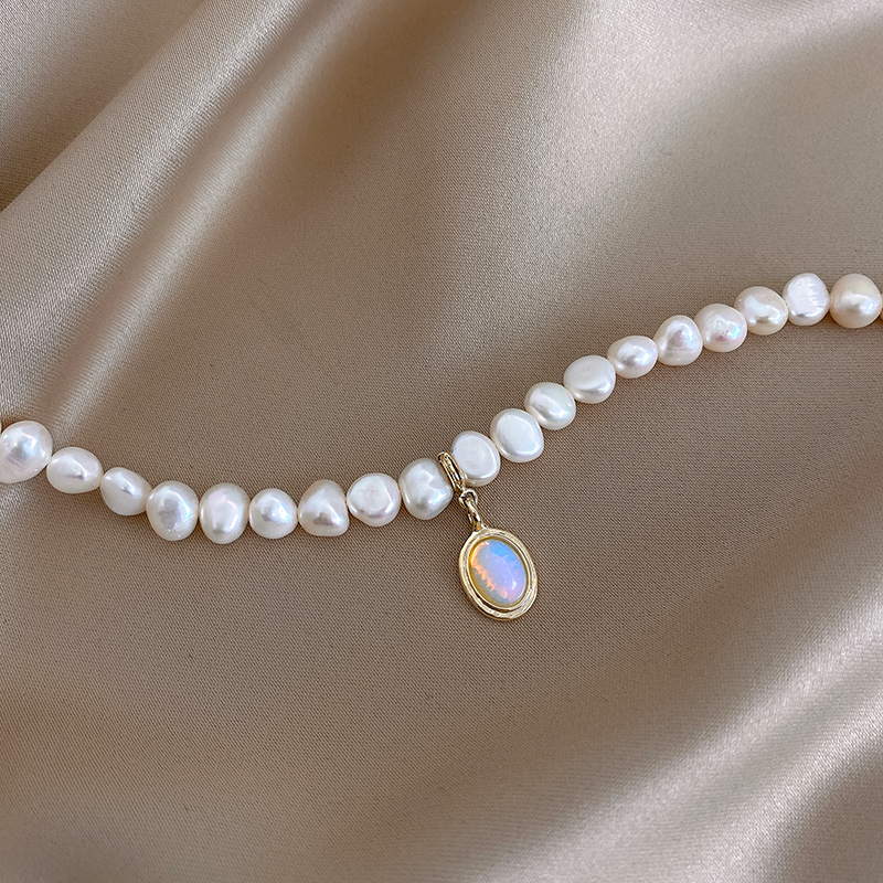 Baroque Pearl Choker | Baroque Pearl Necklace | Freshwater Pearl Necklace with Pendant for Women (5-6mm)