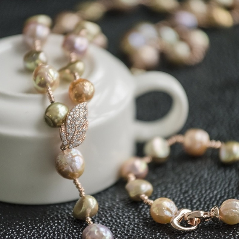 AAA Big Baroque Pearl Pendant Necklace | 12mm Dainty Freshwater Pearl Necklace And Bracelet Pearl Gift Jewellery Set