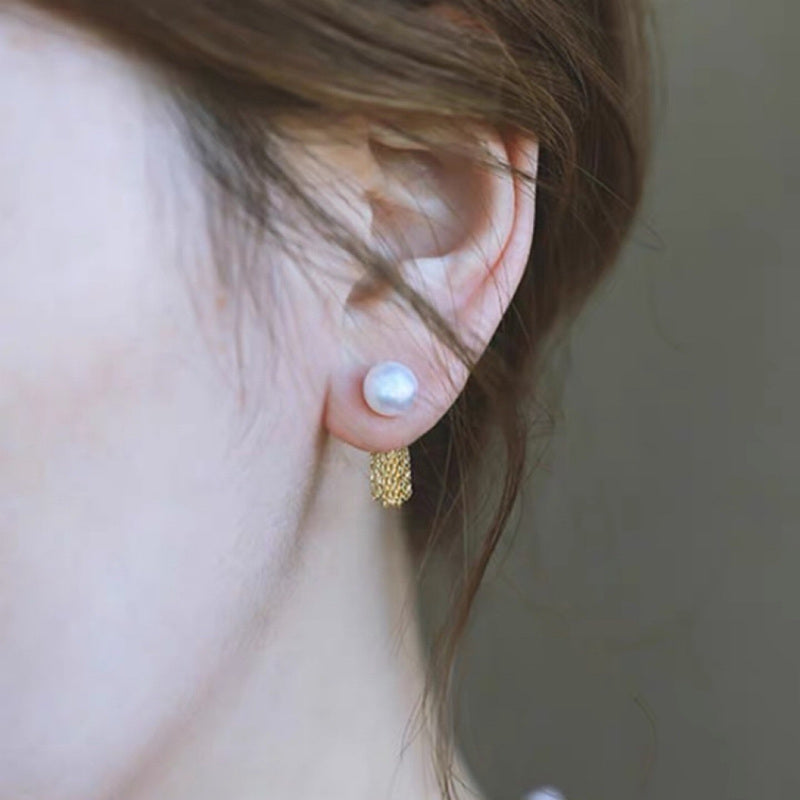 Freshwater Pearl Earrings with Long and Short Tassel  | Real Pearl Earring Jackets with Sterling Silver Pins