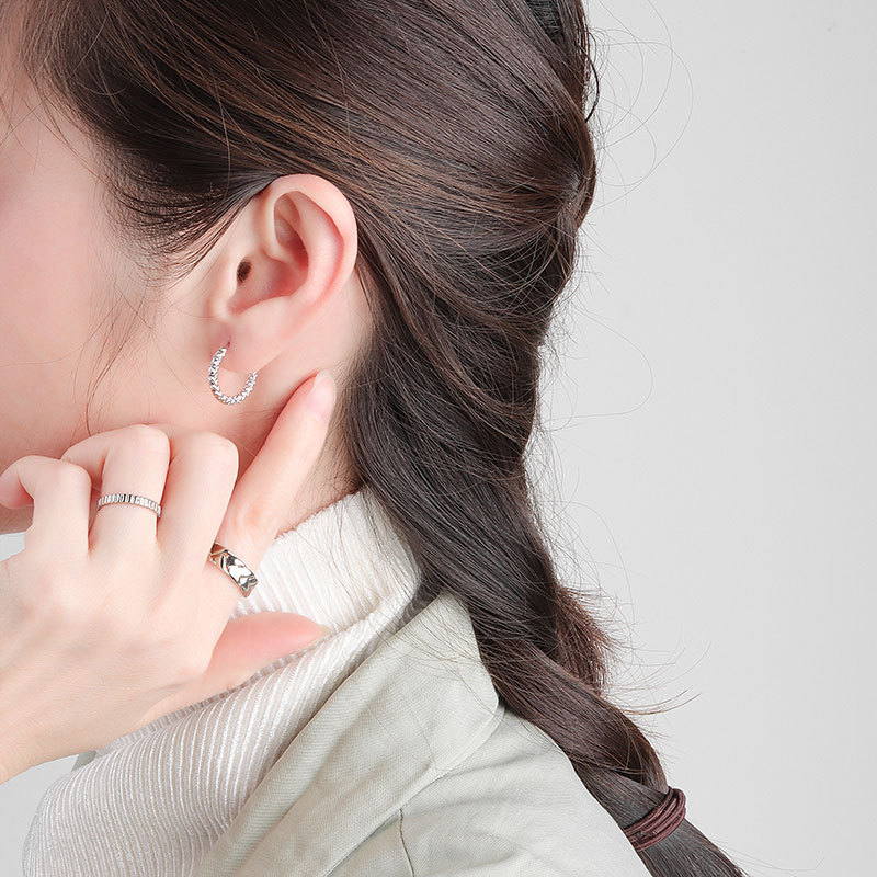 Dazzling Hoop Earrings | Small Huggie Earrings | Gold and Silver Hoop Earrings for Men and Women