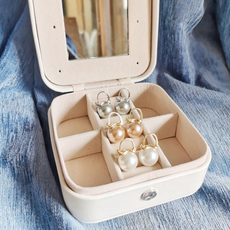 Elegant Pearl Earrings Created Designer Set of 3