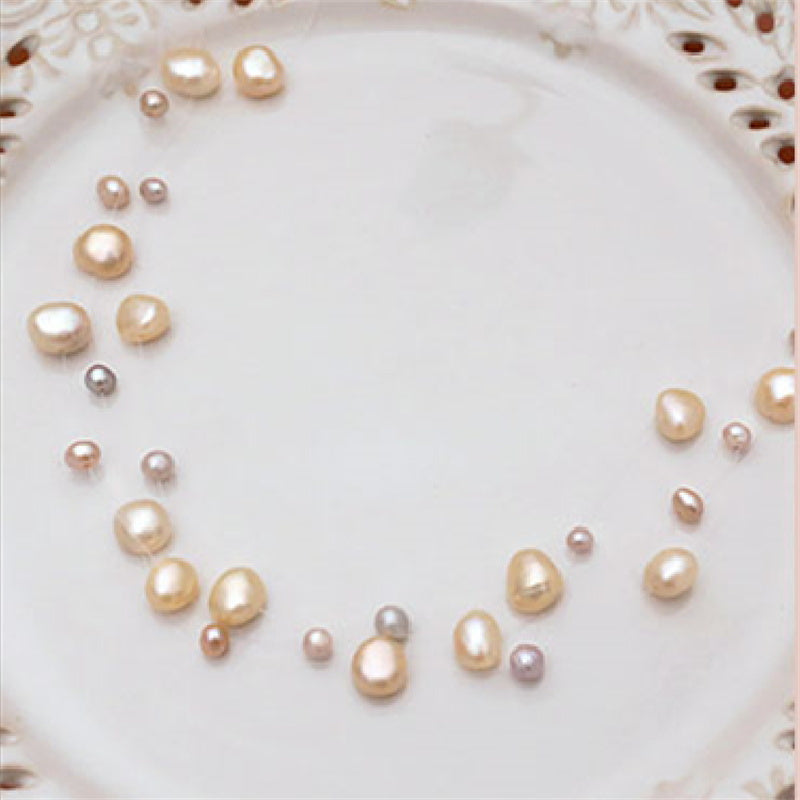 Multilayer Baroque Pearl Necklace | Colorful Freshwater Pearl Necklace | Invisible Real Pearl Necklace