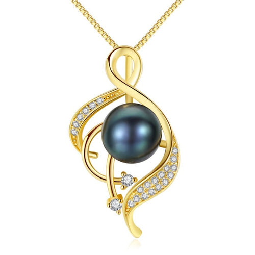 Teardrop Dainty Pearl Pendant Necklace Gold |  Freshwater Pearl Necklace Designs- Huge Tomato Jewelry