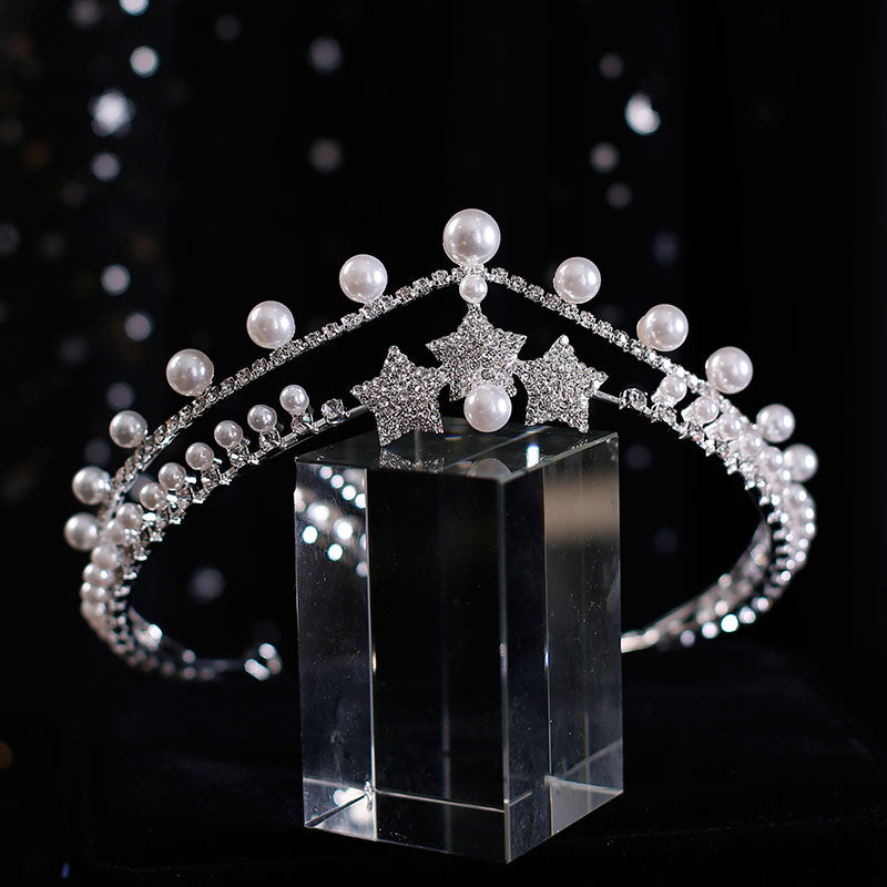Wedding Tiaras | Pearl Wedding Crown | Diamond Bridal Crown for Wedding