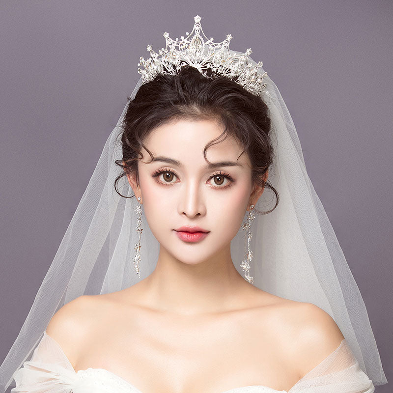 Wedding Tiaras | Pearl Wedding Crown | Diamond Bridal Crown for Wedding