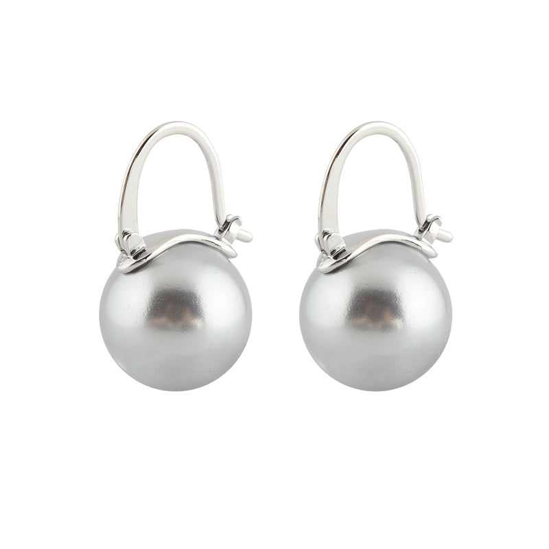 Black Pearl Earrings | Available in White, Champagne, Grey, Gold and Black | Pearl Dangle Earrings