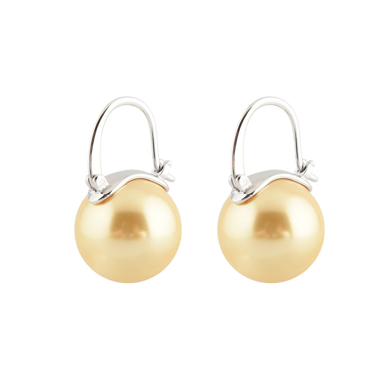 Black Pearl Earrings | Available in White, Champagne, Grey, Gold and Black | Pearl Dangle Earrings