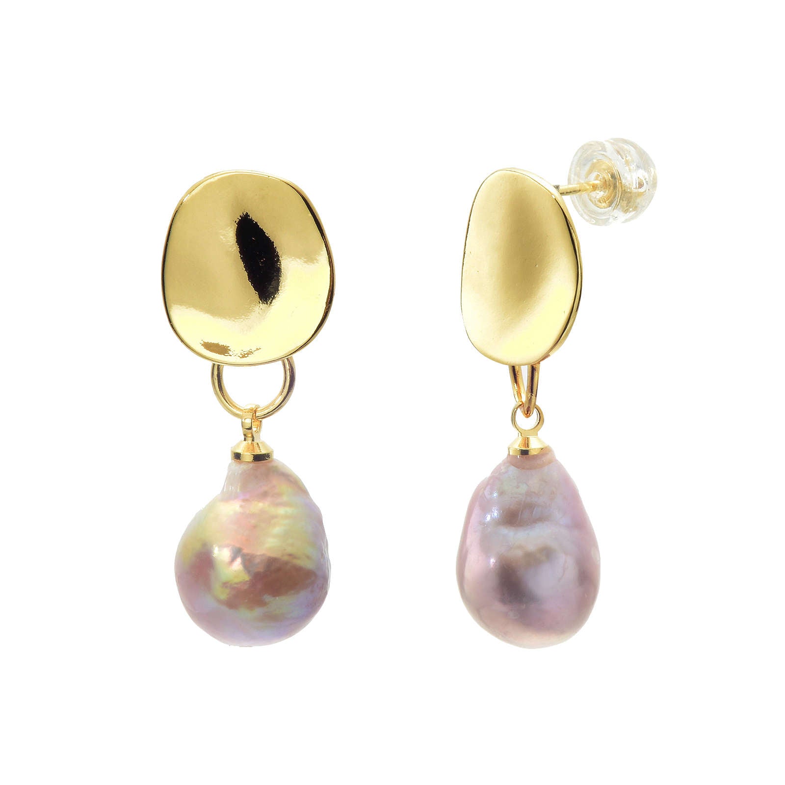 Multi Color Freshwater Baroque Pearl Jewelry Set | Large Baroque Pearl Necklace Bracelet and Earrings Set for Women (10-11 mm)