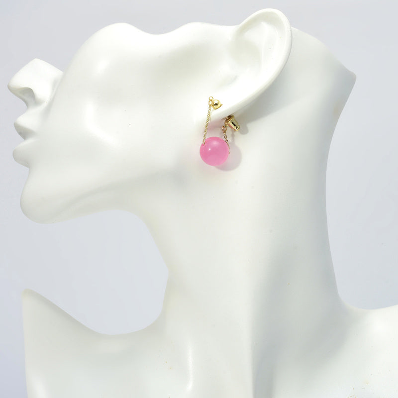 Pearl Dangle Earrings | Faux Pearl Earrings | Dangle Pearl Earrings with Silver Pins (10mm)