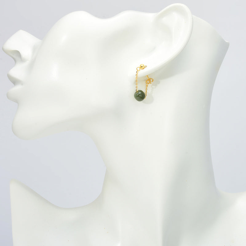 Pearl Dangle Earrings | Faux Pearl Earrings | Dangle Pearl Earrings with Silver Pins (10mm)