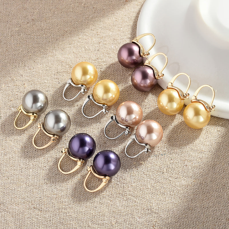 Elegant Pearl Earrings Set, Comes With Free Jewelry Organizer, Mother's Day Gift