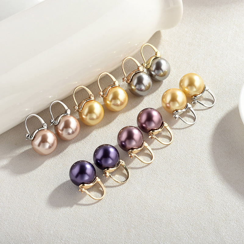 Elegant Pearl Earrings Set, Comes With Free Jewelry Organizer, Mother's Day Gift