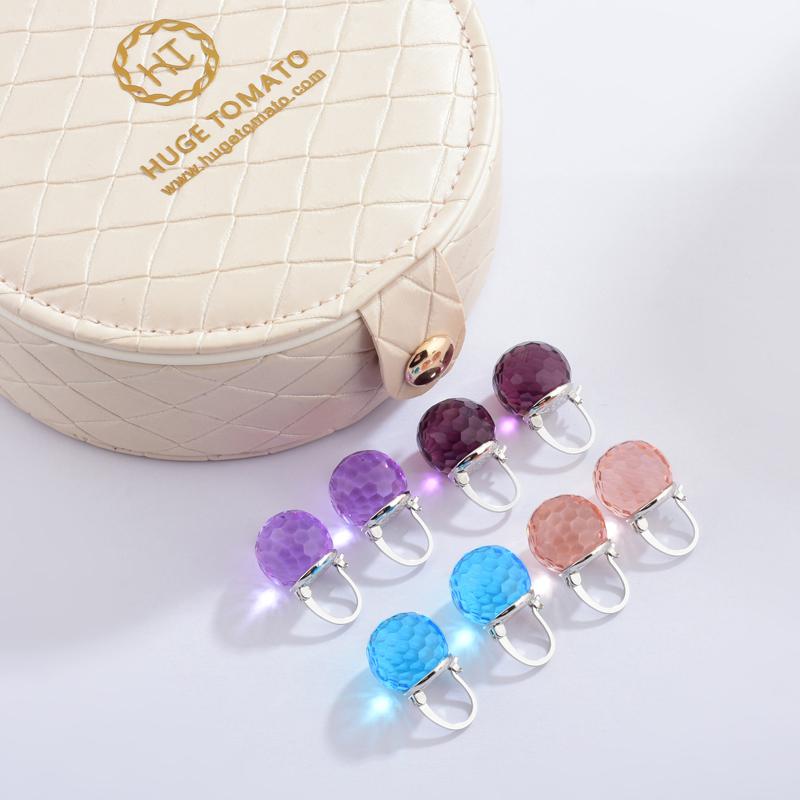 Crystal Ball Crystal Drop Earrings Available with Gold and Silver Clasp Set Box, with Free Jewelry Organizer, Mother's Day Gift