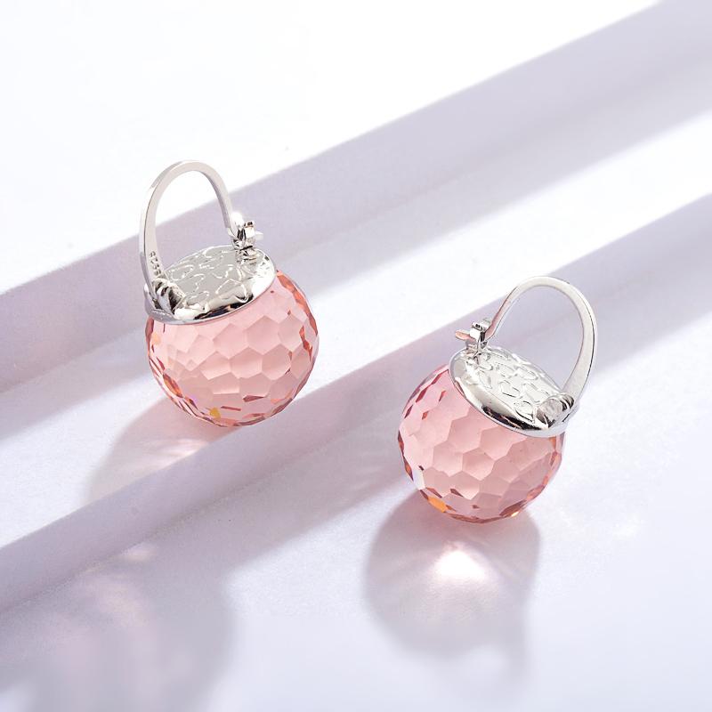 Crystal Ball Crystal Drop Earrings Available with Gold and Silver Clasp Set Box, with Free Jewelry Organizer, Mother's Day Gift