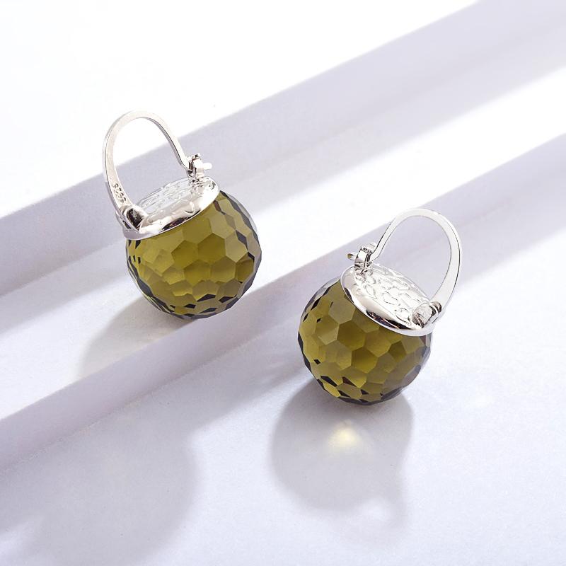 Crystal Ball Crystal Drop Earrings Available with Gold and Silver Clasp Set Box, with Free Jewelry Organizer, Mother's Day Gift