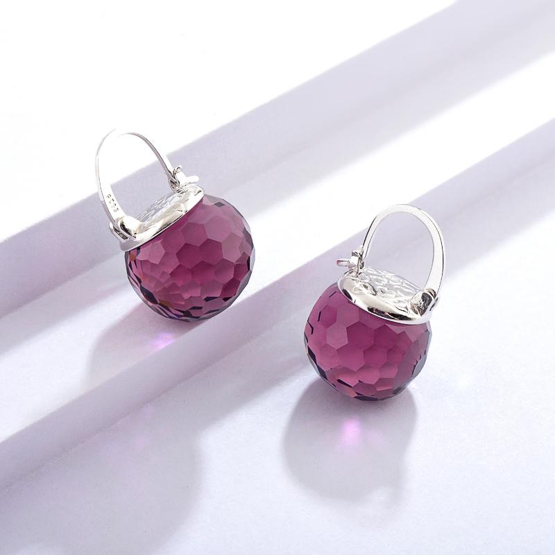 Crystal Ball Crystal Drop Earrings Available with Gold and Silver Clasp Set Box, with Free Jewelry Organizer, Mother's Day Gift