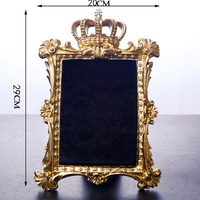 Palace royal style jewelry display stand gold crown photo frame earrings storage shooting props jewelry ornaments