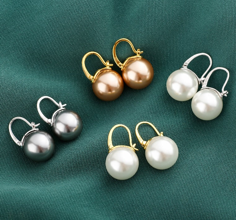 huge tomato Elegant Pearl Earrings