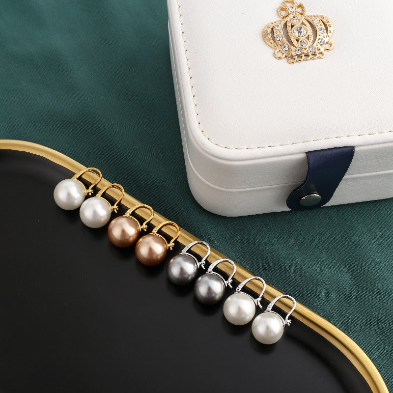 Huge tomato Elegant Pearl Earrings Set Box